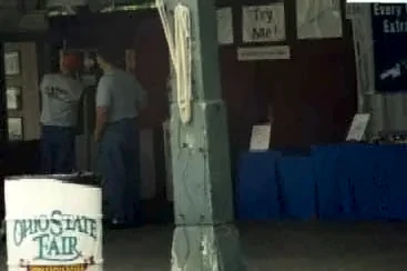 The Scroogeclamp booth at the Ohio State Fair
